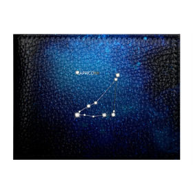 Обложка для студенческого билета с принтом Козерог в Кировске, натуральная кожа | Размер: 11*8 см; Печать на всей внешней стороне | звезда | звезды | знак зодиака | козерог | космос | созвездие