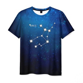 Мужская футболка 3D с принтом Дева в Кировске, 100% полиэфир | прямой крой, круглый вырез горловины, длина до линии бедер | дева | звезда | звезды | знак зодиака | космос | созвездие