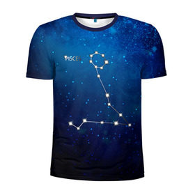 Мужская футболка 3D спортивная с принтом Рыбы в Кировске, 100% полиэстер с улучшенными характеристиками | приталенный силуэт, круглая горловина, широкие плечи, сужается к линии бедра | звезда | звезды | знак зодиака | космос | рыбы | созвездие