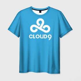 Мужская футболка 3D с принтом Cloud 9 в Кировске, 100% полиэфир | прямой крой, круглый вырез горловины, длина до линии бедер | 
