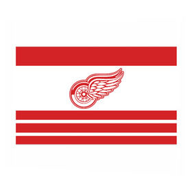 Бумага для упаковки 3D с принтом Detroit Red Wings в Кировске, пластик и полированная сталь | круглая форма, металлическое крепление в виде кольца | Тематика изображения на принте: detroit red wings | hockey | nhl | нхл | спорт | хоккей