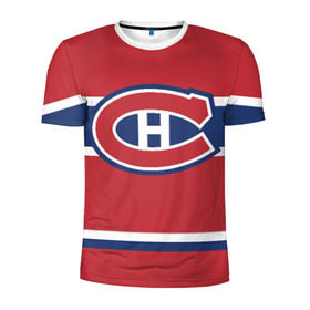 Мужская футболка 3D спортивная с принтом Montreal Canadiens в Кировске, 100% полиэстер с улучшенными характеристиками | приталенный силуэт, круглая горловина, широкие плечи, сужается к линии бедра | hockey | montreal canadien | nhl | нхл | спорт | хоккей