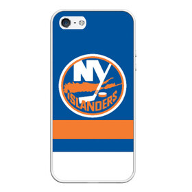 Чехол для iPhone 5/5S матовый с принтом New York Islanders в Кировске, Силикон | Область печати: задняя сторона чехла, без боковых панелей | hockey | new york islander | nhl | нхл | спорт | хоккей