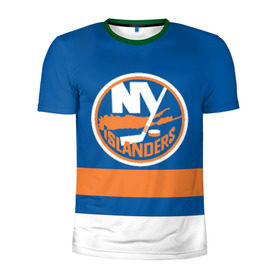 Мужская футболка 3D спортивная с принтом New York Islanders в Кировске, 100% полиэстер с улучшенными характеристиками | приталенный силуэт, круглая горловина, широкие плечи, сужается к линии бедра | Тематика изображения на принте: hockey | new york islander | nhl | нхл | спорт | хоккей