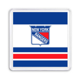 Магнит 55*55 с принтом New York Rangers в Кировске, Пластик | Размер: 65*65 мм; Размер печати: 55*55 мм | hockey | new york rangers | nhl | нхл | спорт | хоккей