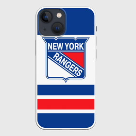 Чехол для iPhone 13 mini с принтом New York Rangers в Кировске,  |  | hockey | new york rangers | nhl | нхл | спорт | хоккей