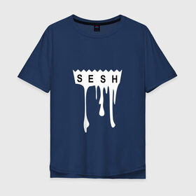 Мужская футболка хлопок Oversize с принтом Bones в Кировске, 100% хлопок | свободный крой, круглый ворот, “спинка” длиннее передней части | Тематика изображения на принте: sesh | реп | рэп