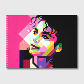 Альбом для рисования с принтом Майкл Джексон в Кировске, 100% бумага
 | матовая бумага, плотность 200 мг. | michael jackson | майкл джексон | поп арт | портрет