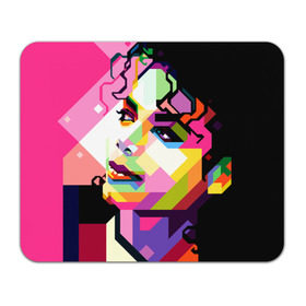 Коврик прямоугольный с принтом Майкл Джексон в Кировске, натуральный каучук | размер 230 х 185 мм; запечатка лицевой стороны | michael jackson | майкл джексон | поп арт | портрет