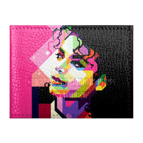 Обложка для студенческого билета с принтом Майкл Джексон в Кировске, натуральная кожа | Размер: 11*8 см; Печать на всей внешней стороне | michael jackson | майкл джексон | поп арт | портрет