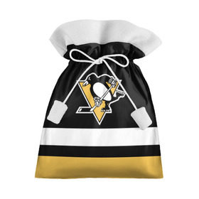 Подарочный 3D мешок с принтом Pittsburgh Penguins в Кировске, 100% полиэстер | Размер: 29*39 см | Тематика изображения на принте: hockey | nhl | pittsburgh penguins | нхл | хоккей