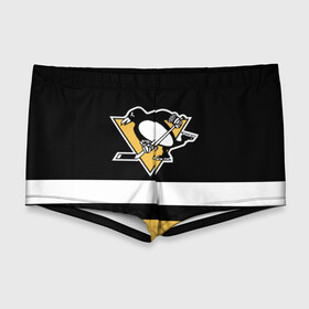 Мужские купальные плавки 3D с принтом Pittsburgh Penguins в Кировске, Полиэстер 85%, Спандекс 15% |  | hockey | nhl | pittsburgh penguins | нхл | хоккей