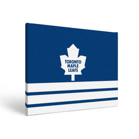 Холст прямоугольный с принтом Toronto Maple Leafs в Кировске, 100% ПВХ |  | hockey | nhl | toronto maple leafs | нхл | хоккей