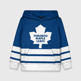 Детская толстовка 3D с принтом Toronto Maple Leafs в Кировске, 100% полиэстер | двухслойный капюшон со шнурком для регулировки, мягкие манжеты на рукавах и по низу толстовки, спереди карман-кенгуру с мягким внутренним слоем | hockey | nhl | toronto maple leafs | нхл | хоккей