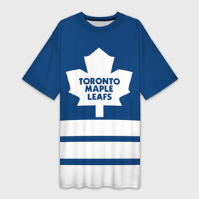Платье-футболка 3D с принтом Toronto Maple Leafs в Кировске,  |  | hockey | nhl | toronto maple leafs | нхл | хоккей
