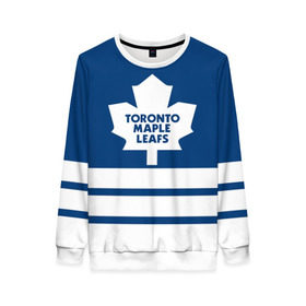 Женский свитшот 3D с принтом Toronto Maple Leafs в Кировске, 100% полиэстер с мягким внутренним слоем | круглый вырез горловины, мягкая резинка на манжетах и поясе, свободная посадка по фигуре | hockey | nhl | toronto maple leafs | нхл | хоккей