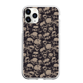 Чехол для iPhone 11 Pro матовый с принтом Черепа в Кировске, Силикон |  | grunge | skull | skulls | гранж | череп | черепа