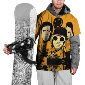 Накидка на куртку 3D с принтом Nirvana в Кировске, 100% полиэстер |  | cobain | curt | nirvana | rock | группа | кобейн | курт | нирвана | рок