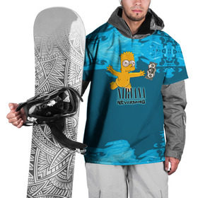 Накидка на куртку 3D с принтом Nirvana & Simpson в Кировске, 100% полиэстер |  | Тематика изображения на принте: cobain | curt | nirvana | rock | группа | кобейн | курт | нирвана | рок