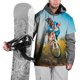 Накидка на куртку 3D с принтом МТБ в Кировске, 100% полиэстер |  | extreme | вело | велосипед | маунтинбайк | мтб | экстрим