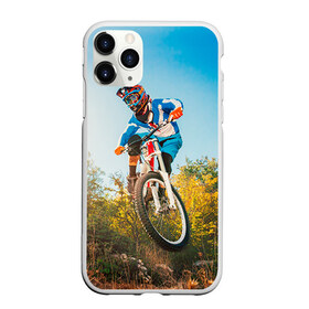 Чехол для iPhone 11 Pro матовый с принтом МТБ в Кировске, Силикон |  | extreme | вело | велосипед | маунтинбайк | мтб | экстрим