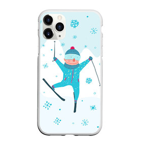 Чехол для iPhone 11 Pro матовый с принтом Лыжник в Кировске, Силикон |  | extreme | ski | skiing | горнолыжное | горные лыжи | лыжник | фристайл | экстрим