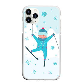 Чехол для iPhone 11 Pro Max матовый с принтом Лыжник в Кировске, Силикон |  | extreme | ski | skiing | горнолыжное | горные лыжи | лыжник | фристайл | экстрим