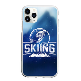 Чехол для iPhone 11 Pro матовый с принтом Лыжный спорт в Кировске, Силикон |  | extreme | ski | skiing | горнолыжное | горные лыжи | лыжник | фристайл | экстрим