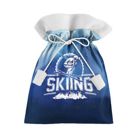 Подарочный 3D мешок с принтом Лыжный спорт в Кировске, 100% полиэстер | Размер: 29*39 см | extreme | ski | skiing | горнолыжное | горные лыжи | лыжник | фристайл | экстрим