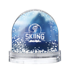 Водяной шар с принтом Лыжный спорт в Кировске, Пластик | Изображение внутри шара печатается на глянцевой фотобумаге с двух сторон | extreme | ski | skiing | горнолыжное | горные лыжи | лыжник | фристайл | экстрим