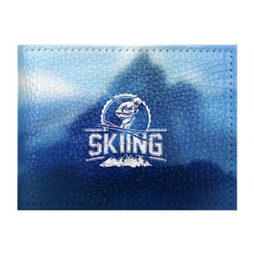 Обложка для студенческого билета с принтом Лыжный спорт в Кировске, натуральная кожа | Размер: 11*8 см; Печать на всей внешней стороне | extreme | ski | skiing | горнолыжное | горные лыжи | лыжник | фристайл | экстрим