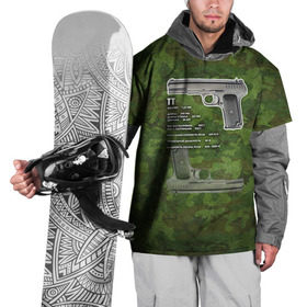 Накидка на куртку 3D с принтом ТТ в Кировске, 100% полиэстер |  | Тематика изображения на принте: оружие | пистолет | тт | ттх | тульский токарев