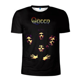 Мужская футболка 3D спортивная с принтом Queen в Кировске, 100% полиэстер с улучшенными характеристиками | приталенный силуэт, круглая горловина, широкие плечи, сужается к линии бедра | freddie | heavy | mercury | metal | queen | rock | квин | куин | меркури | меркюри | метал | рок | фредди меркьюри | фреди | хэви