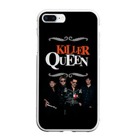 Чехол для iPhone 7Plus/8 Plus матовый с принтом Killer Queen в Кировске, Силикон | Область печати: задняя сторона чехла, без боковых панелей | freddie | heavy | mercury | metal | queen | rock | квин | куин | меркури | меркюри | метал | рок | фредди меркьюри | фреди | хэви