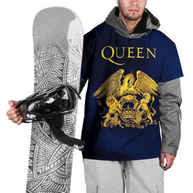 Накидка на куртку 3D с принтом Группа Queen в Кировске, 100% полиэстер |  | freddie | heavy | mercury | metal | queen | rock | квин | куин | меркури | меркюри | метал | рок | фредди меркьюри | фреди | хэви