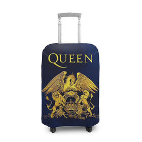 Чехол для чемодана 3D с принтом Группа Queen в Кировске, 86% полиэфир, 14% спандекс | двустороннее нанесение принта, прорези для ручек и колес | freddie | heavy | mercury | metal | queen | rock | квин | куин | меркури | меркюри | метал | рок | фредди меркьюри | фреди | хэви