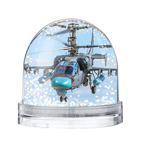 Снежный шар с принтом КА 52 в Кировске, Пластик | Изображение внутри шара печатается на глянцевой фотобумаге с двух сторон | авиация | аллигатор | армия | боевой | ввс | вертолет | военная техника | ка 52 | ударный | черная акула
