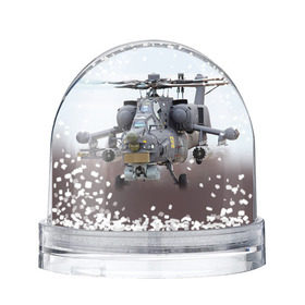 Снежный шар с принтом МИ 28 в Кировске, Пластик | Изображение внутри шара печатается на глянцевой фотобумаге с двух сторон | авиация | армия | боевой | ввс | вертолет | военная техника | ми 28 | ночной охотник | ударный