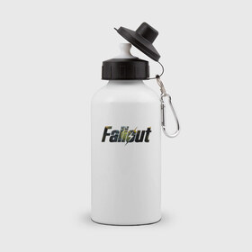 Бутылка спортивная с принтом Fallout 4 gameplay в Кировске, металл | емкость — 500 мл, в комплекте две пластиковые крышки и карабин для крепления | Тематика изображения на принте: 4 | fall | falout | folaut | out | игры | фалаут | фолаут