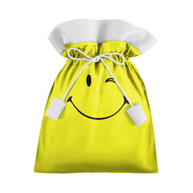 Подарочный 3D мешок с принтом Смайл в Кировске, 100% полиэстер | Размер: 29*39 см | emoji | smile | жёлтый | смайл | смайлик | улыбка | эмодзи | эмоции