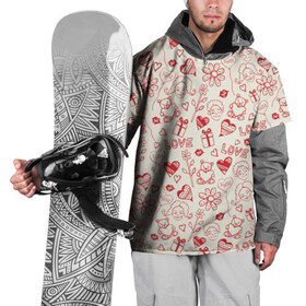 Накидка на куртку 3D с принтом Любовь в Кировске, 100% полиэстер |  | Тематика изображения на принте: love | игрушки | любовь | мишка | ромашки | сердце | цветы | шарики