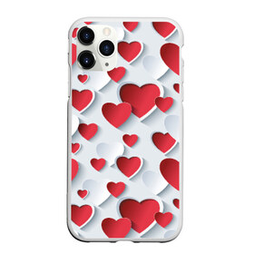 Чехол для iPhone 11 Pro матовый с принтом Сердца в Кировске, Силикон |  | день святого валентина | любовь | сердца