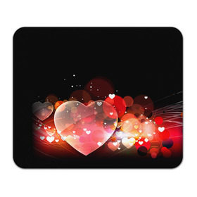 Коврик прямоугольный с принтом Сердца в Кировске, натуральный каучук | размер 230 х 185 мм; запечатка лицевой стороны | 14 февраля | love | валентин | влюбленные | любовь | сердечко | сердце