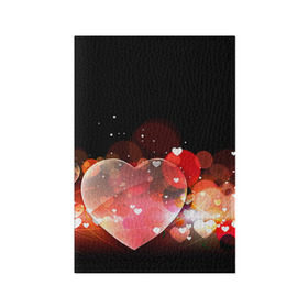 Обложка для паспорта матовая кожа с принтом Сердца в Кировске, натуральная матовая кожа | размер 19,3 х 13,7 см; прозрачные пластиковые крепления | 14 февраля | love | валентин | влюбленные | любовь | сердечко | сердце