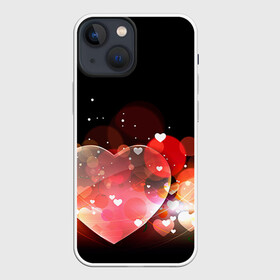 Чехол для iPhone 13 mini с принтом Сердца в Кировске,  |  | 14 февраля | love | валентин | влюбленные | любовь | сердечко | сердце