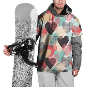 Накидка на куртку 3D с принтом Сердечки в Кировске, 100% полиэстер |  | 14 февраля | love | валентин | влюбленные | любовь | сердечко | сердце