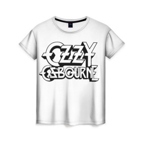 Женская футболка 3D с принтом Ozzy Osbourne в Кировске, 100% полиэфир ( синтетическое хлопкоподобное полотно) | прямой крой, круглый вырез горловины, длина до линии бедер | ozzy rock