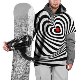 Накидка на куртку 3D с принтом Метаморфозы в Кировске, 100% полиэстер |  | Тематика изображения на принте: зебра | любовь | метаморфозы | сердце