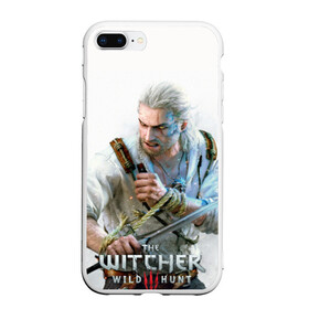 Чехол для iPhone 7Plus/8 Plus матовый с принтом Witcher в Кировске, Силикон | Область печати: задняя сторона чехла, без боковых панелей | ведьмак