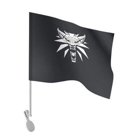 Флаг для автомобиля с принтом Witcher в Кировске, 100% полиэстер | Размер: 30*21 см | ведьмак